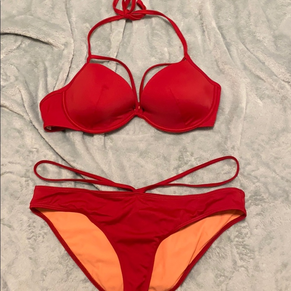 red bikini